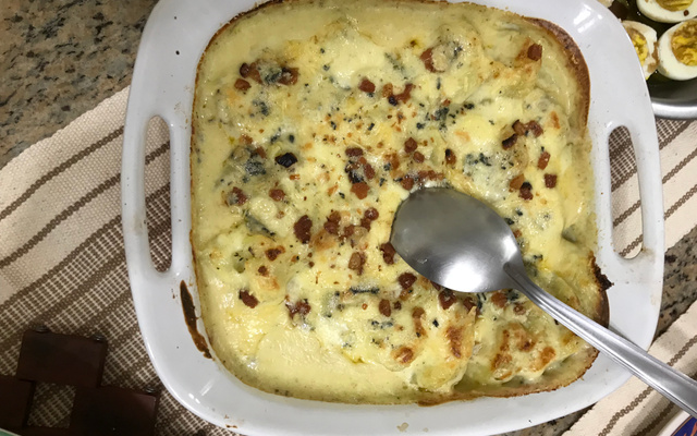 Batatas gratinadas à francesa
