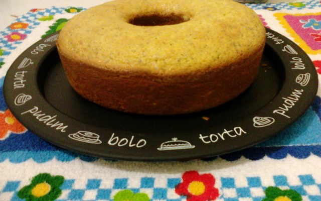 Bolo crocante de maracujá