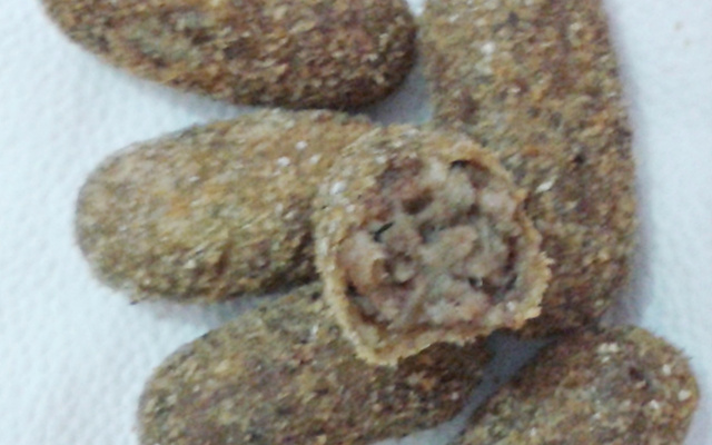 Croquete de carne diferente