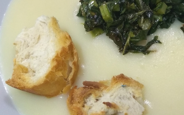 Creme de batata com queijo