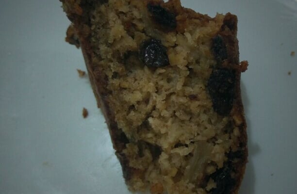 Bolo de maçã, aveia e canela