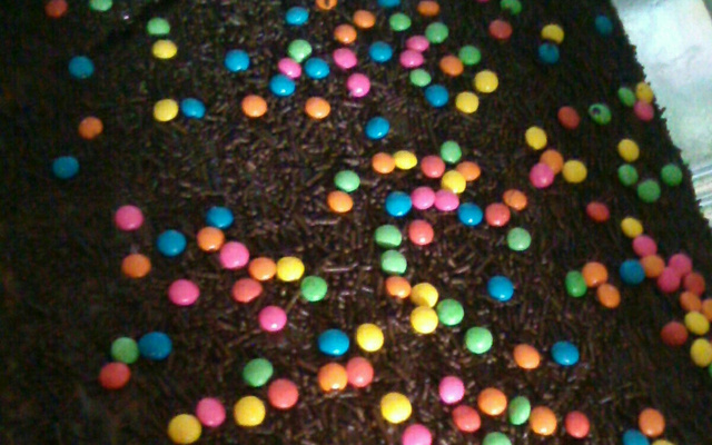 Bolo de chocolate com morango