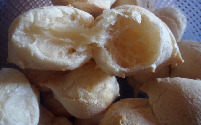 Pão de queijo na batedeira