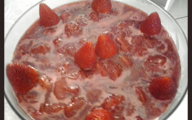 Cobertura de morango