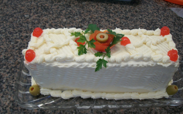 Rocambole de leite em pó com coco