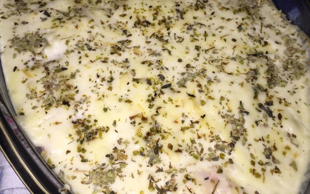 Canelone diferente recheado com cabelo de anjo