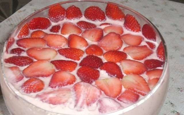 Mousse de morango