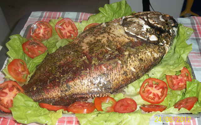 Pacu com farofa pronta