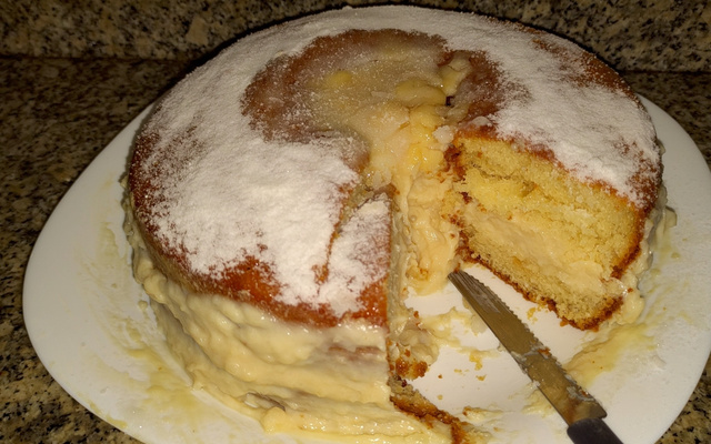 Bolo de sonho de padaria