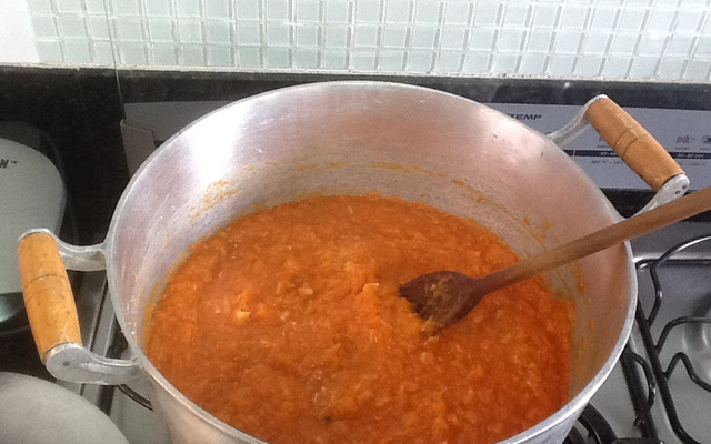 Doce de abóbora com leite de coco