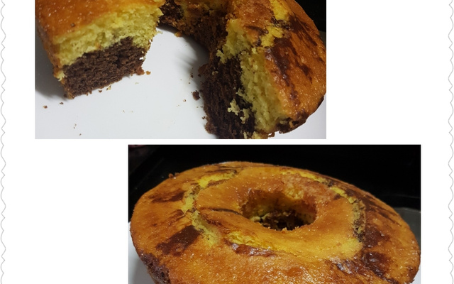 Bolo mármore com iogurte