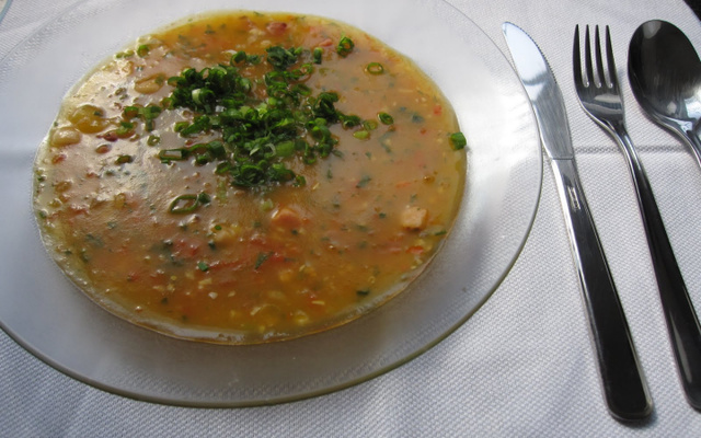 Caldo de mandioquina especial