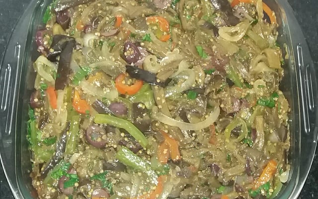 Antepasto de berinjela assada