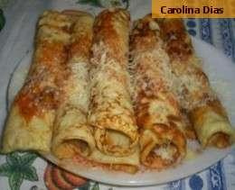 Panqueca de queijo ao molho picante