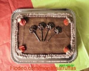 Bolo de chocolate trufado mentolado