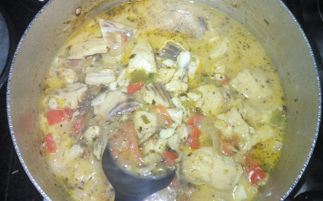 Tilápia com leite de coco