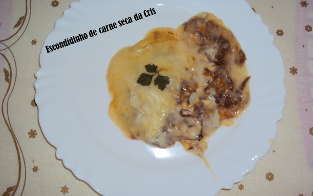 Escondidinho de carne seca da Cris