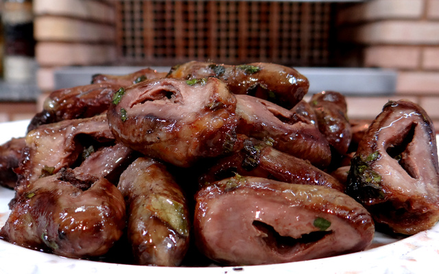 Coração de frango embriagado