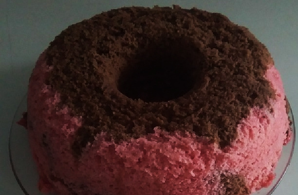 Bolo de chocolate de micro-ondas