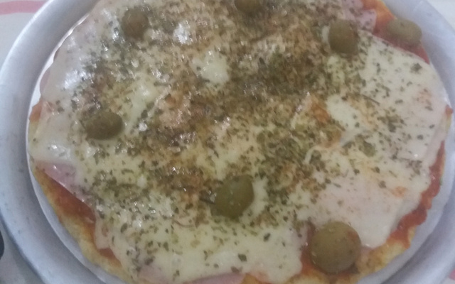 Pizza fácil feita na boca do fogão