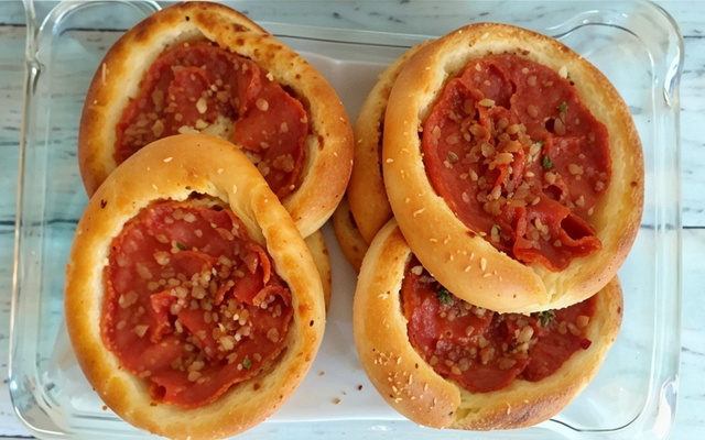 Esfiha aberta tipo Habib's