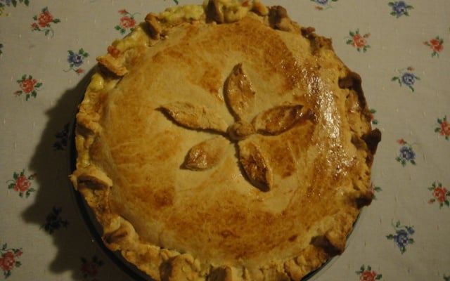 Torta de camarão com catupiry