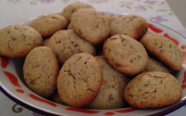 Biscoito de granola, aveia e  linhaça
