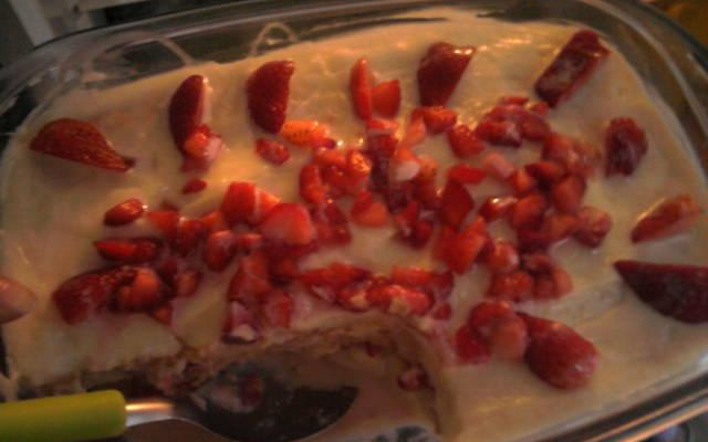 Pavê de morango simples