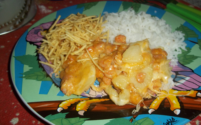 Camarão com batata