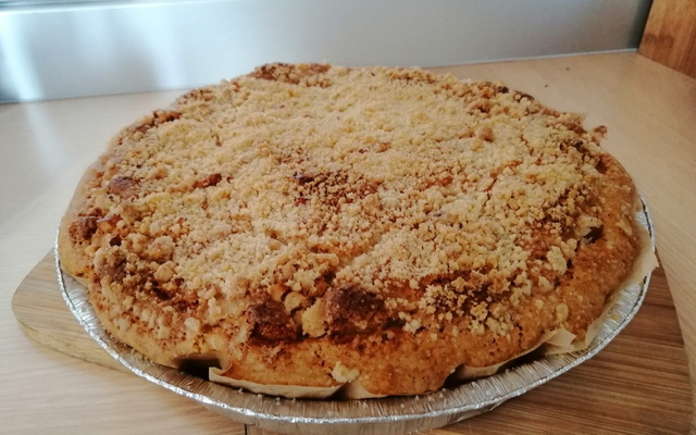 Torta de banana crocante