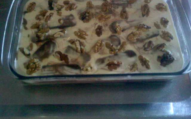 Pavê de chocolate com nozes