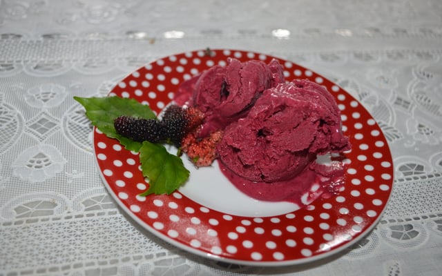 Sorvete prático de Amora