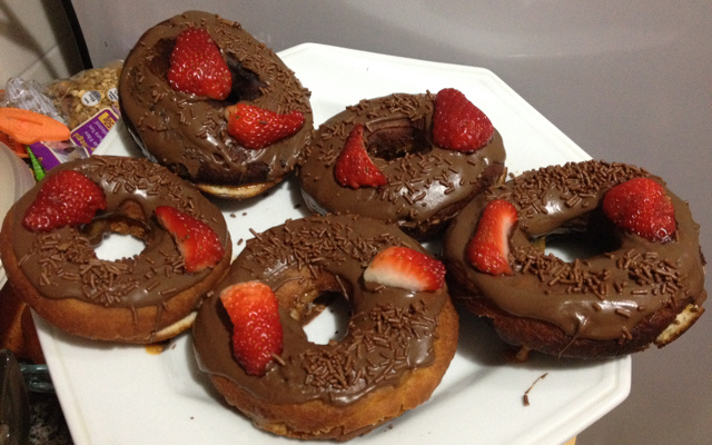 Donuts de fermento em pó
