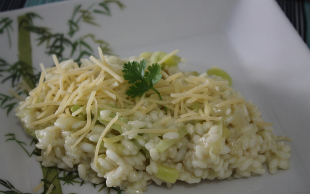 Risoto de alho-poró