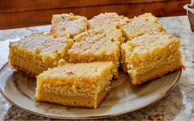 Bolo de fubá cremoso