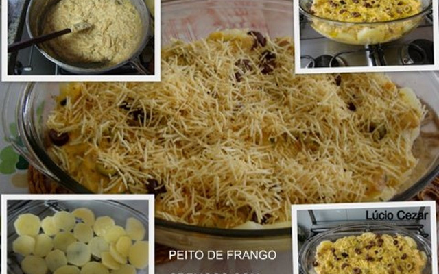 Peito de frango cremoso com batata do Lúcio Cezar