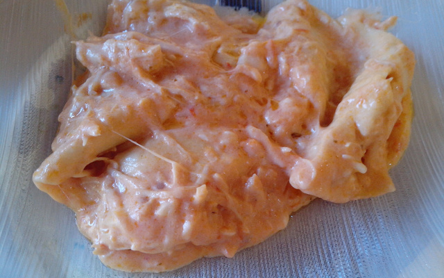 Lasanha de frango ao molho rosê