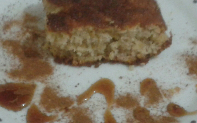 Bolo de banana com aveia