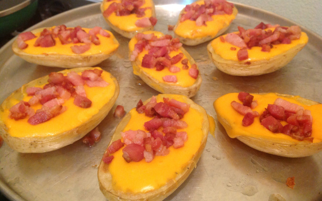 Batata recheada canoa