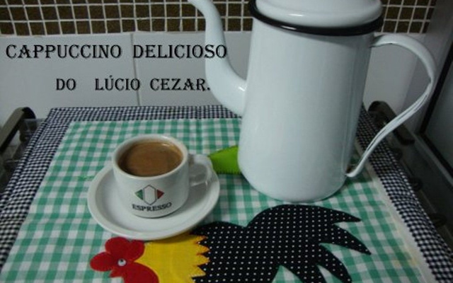 Capuccino delicioso do Lúcio Cezar