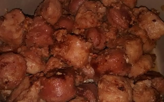 Linguiça na panela de pressão