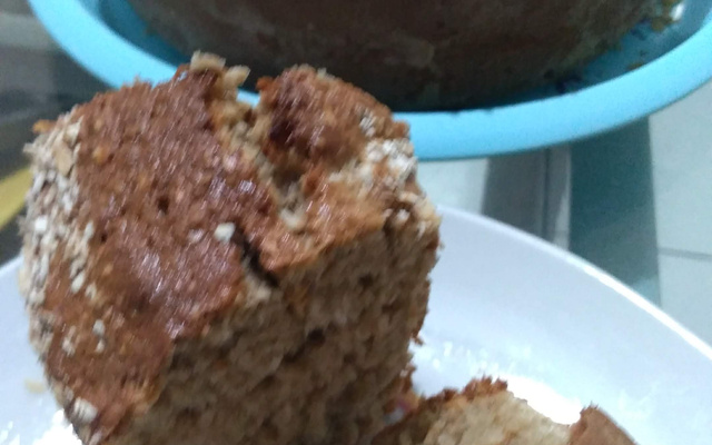 Bolo de aveia com banana