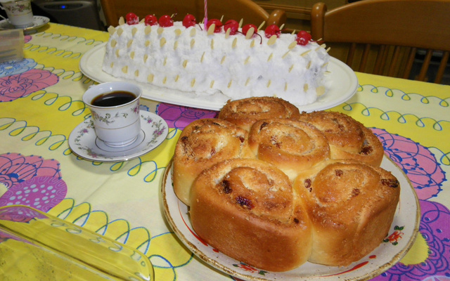 Rosca caracol de coco