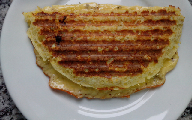 Pão de micro-ondas de aveia e milho