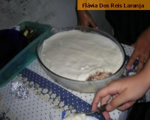 Sorvete com bolachas e brigadeiro