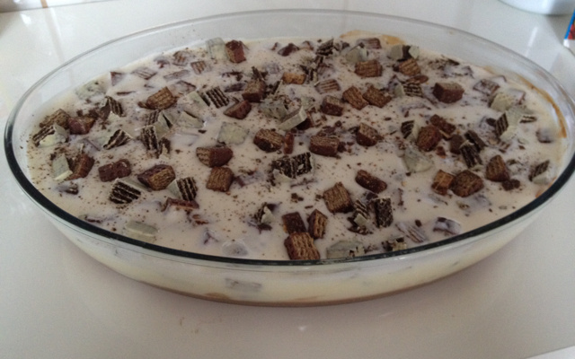 Pavê de Bis branco e preto