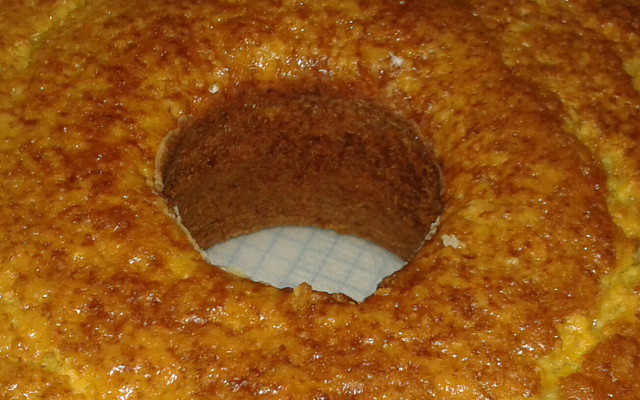 Bolo de laranja no liquidificador