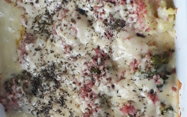 Couve-flor com creme de queijo