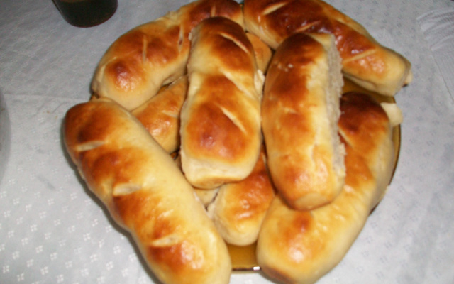 Pão de leite com salsicha