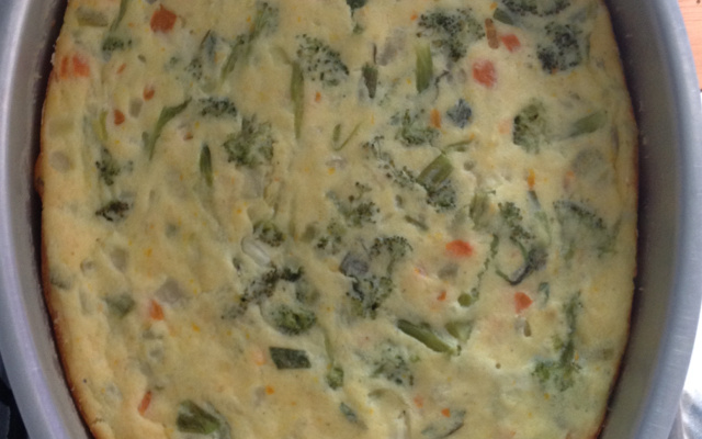 Souflé de legumes delicioso